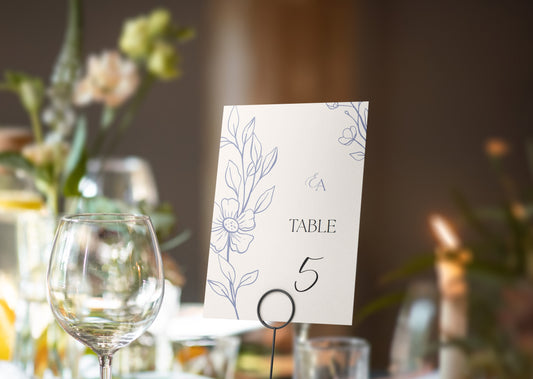 Azure Bloom Table Numbers