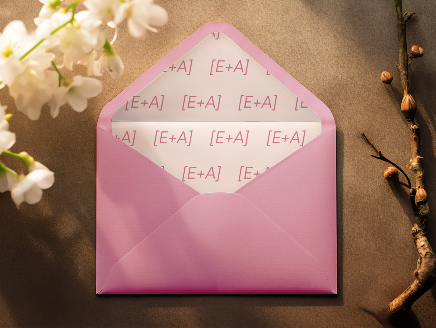 Blush Romance Envelope Liner