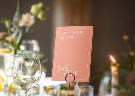 Chic Forever Table Numbers