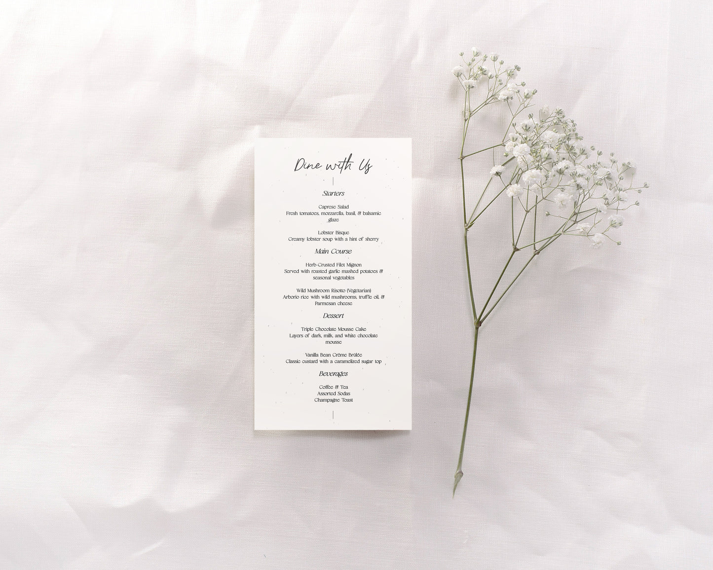 Eternal Noir Menu