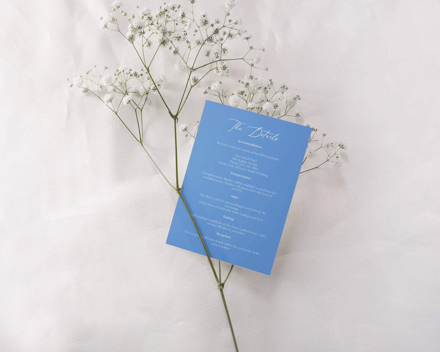 Garden Blossoms Details Card