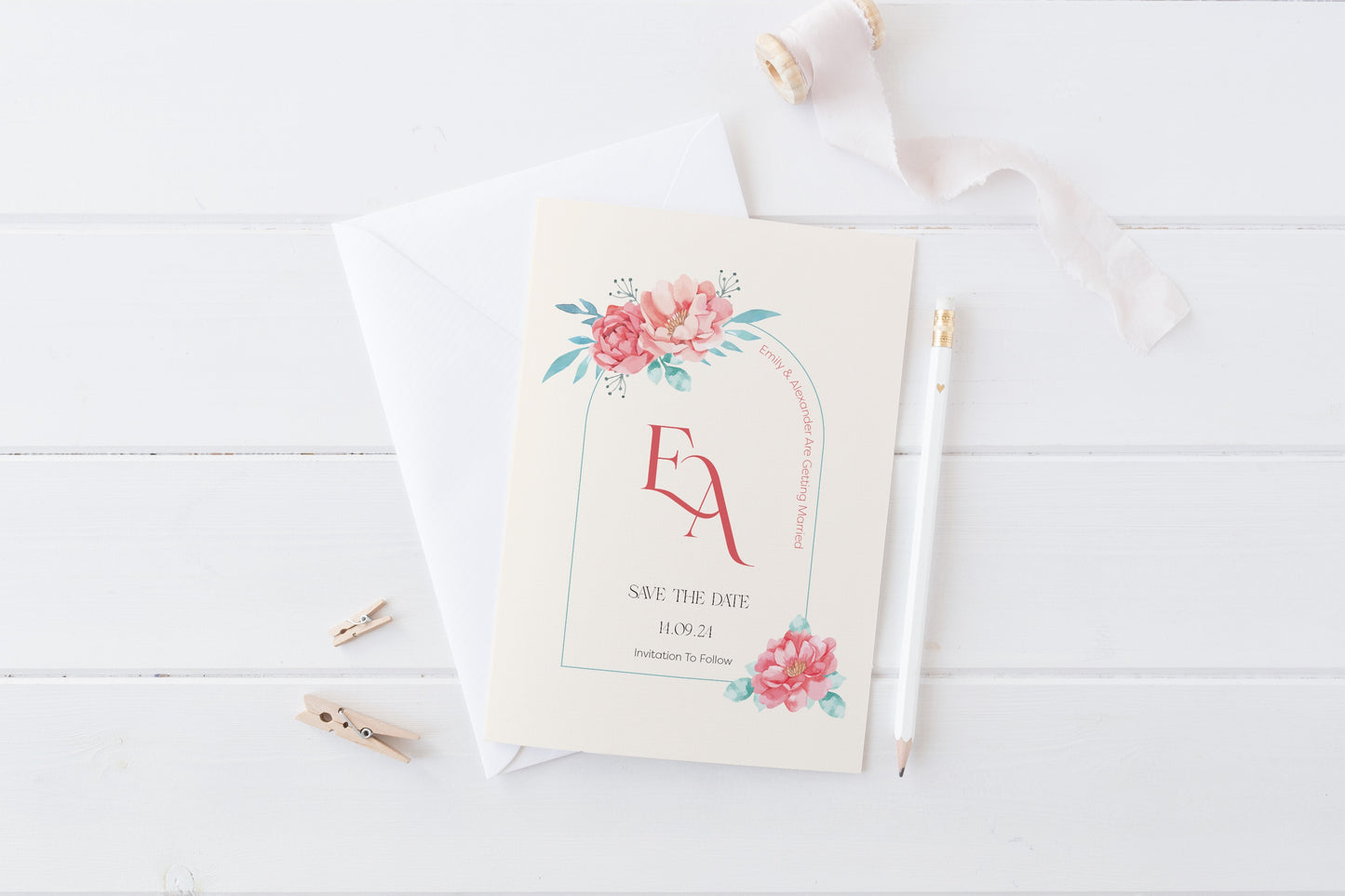 Scarlet Elegance Save The Date