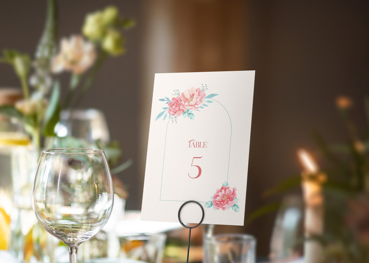 Scarlet Elegance Table Numbers