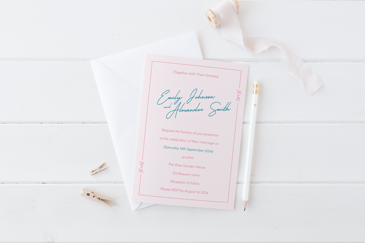 Blush Romance Invitation