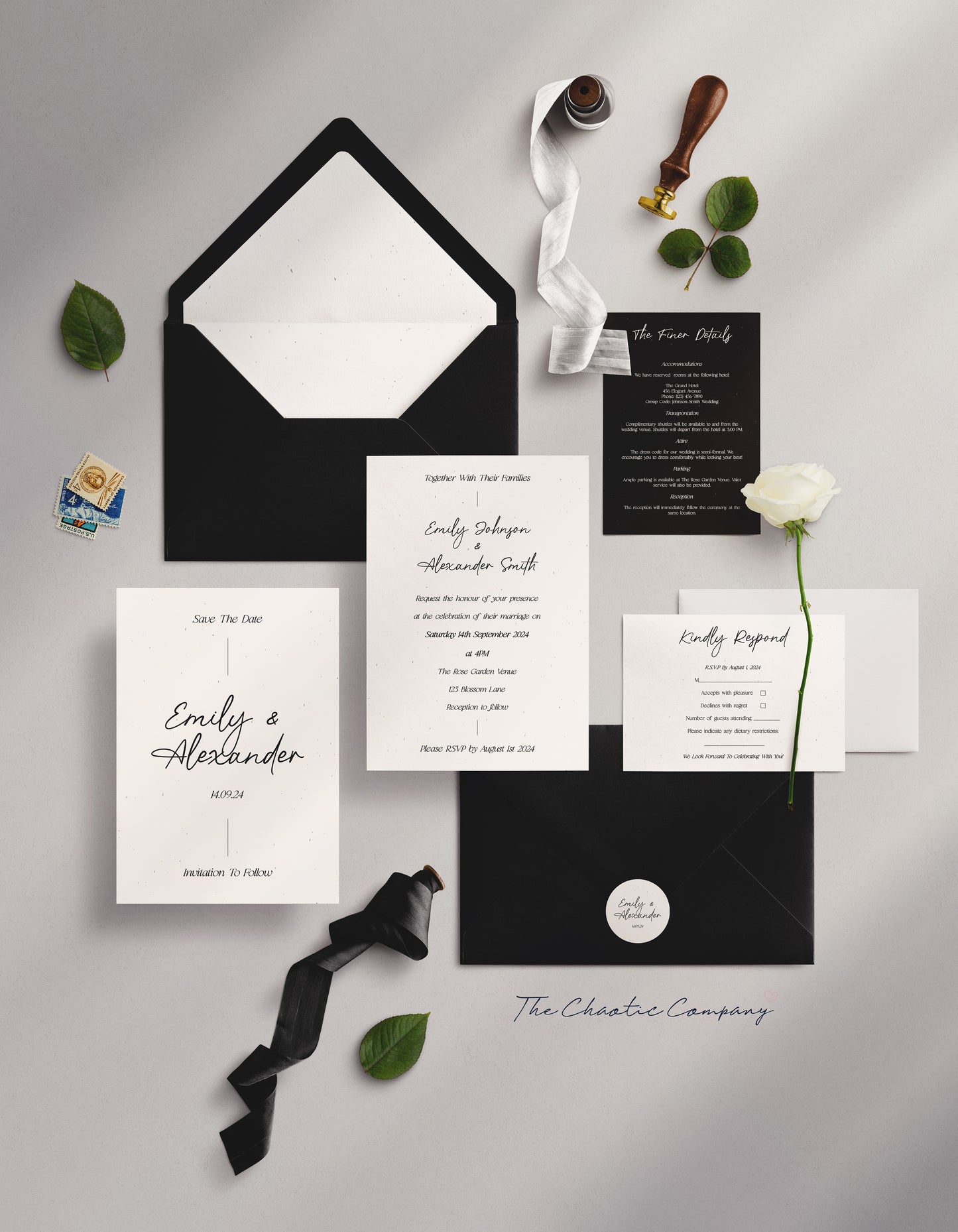 Eternal Noir Invitation Suite