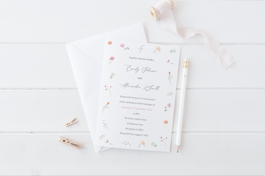 Garden Blossom Invitation