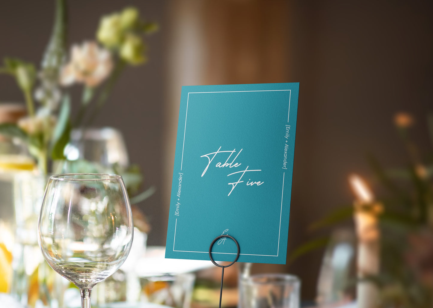 Blush Romance Table Numbers