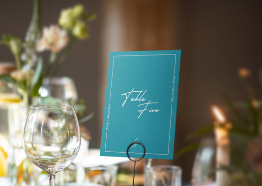 Blush Romance Table Numbers