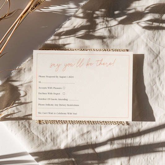 Chic Forever RSVP Card